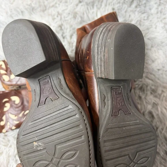 Ariat Hacienda Tall Knee High Leather Cowgirl Cowboy Western Boots Boho Size 10 - Picture 10 of 10